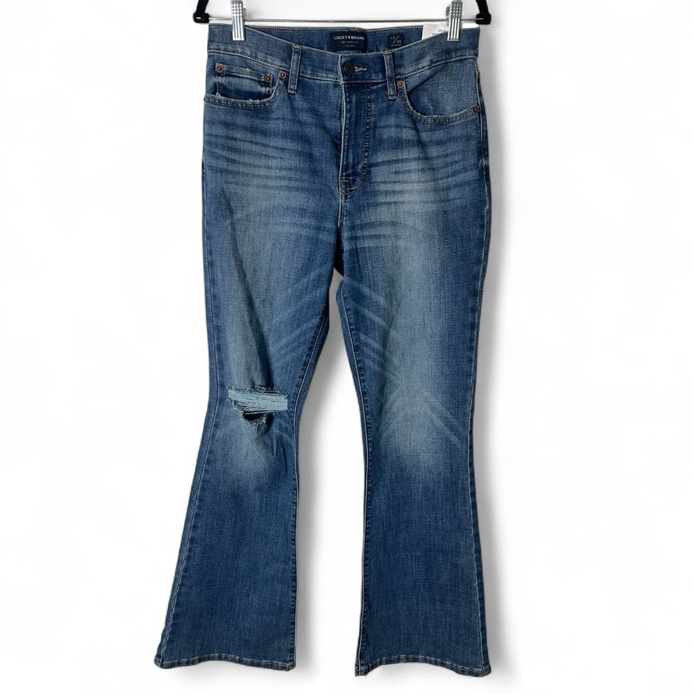 Lucky Brand – Women’s Stevie‎ High Rise Flare Jeans distressed blue – Sz. 10/30